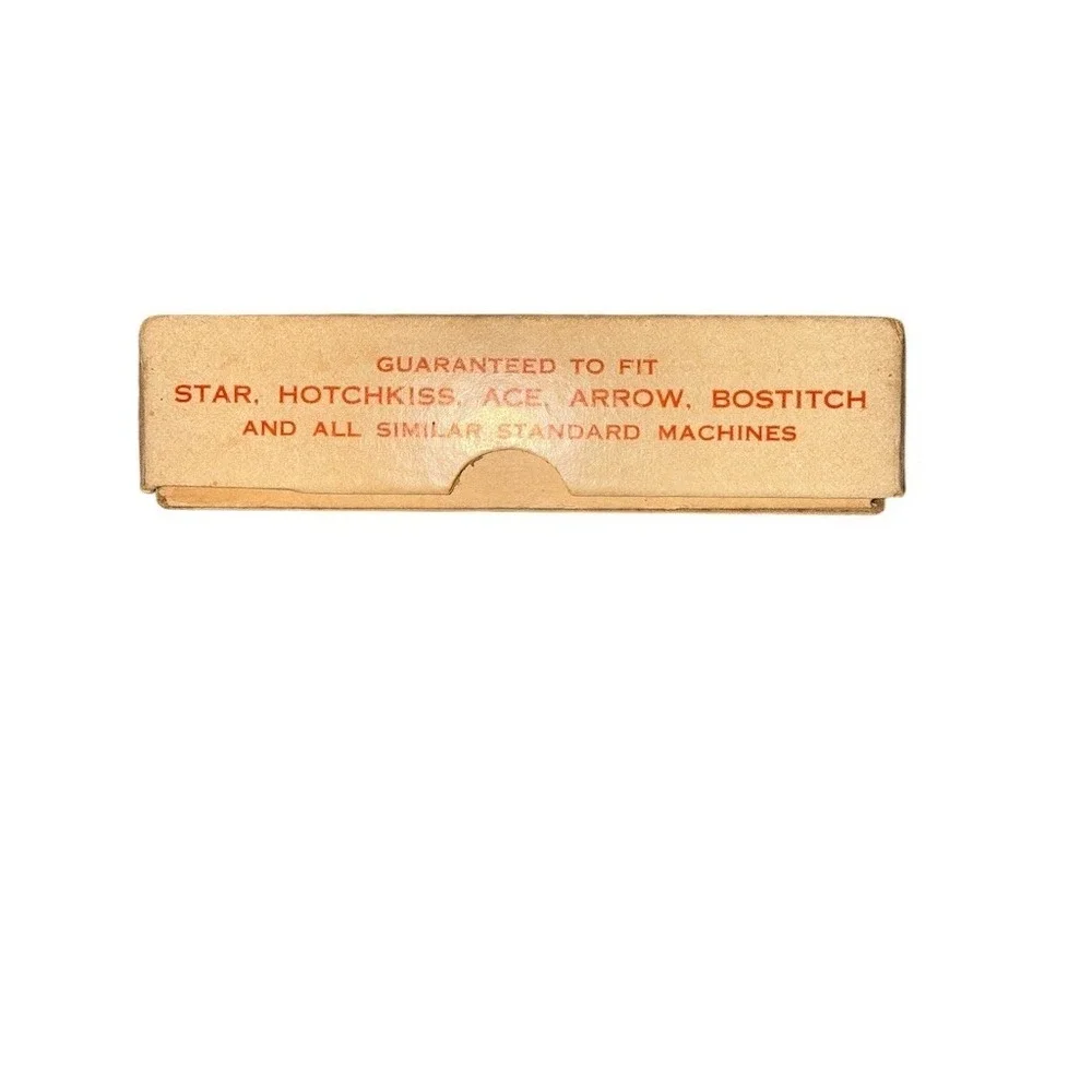 Vintage O.K. Brand Standard Staples No. 1 (5000) w/ Box Manila Color missing few